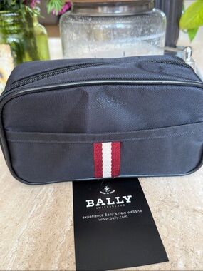 Bally Switzerland Code Toiletry Cosmetic Bag Swiss w/ La prairie Samples 10pcs